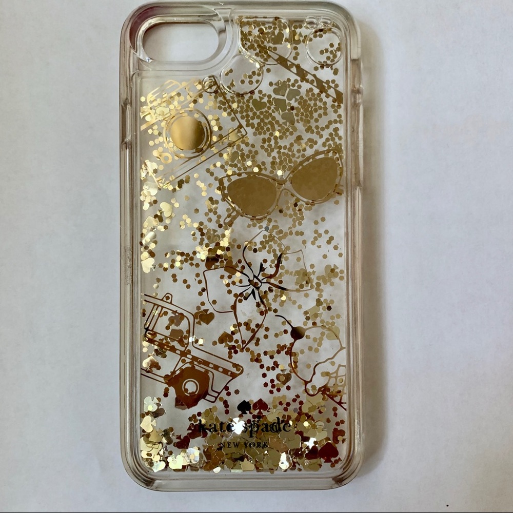 Kate Spade iPhone 6 & 6s Case Gold Glitter Moving